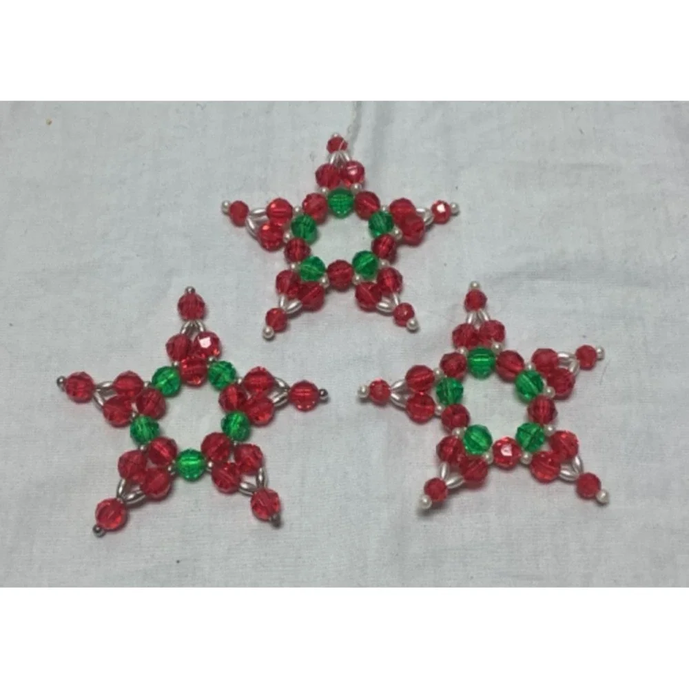 Handmade beaded christmas